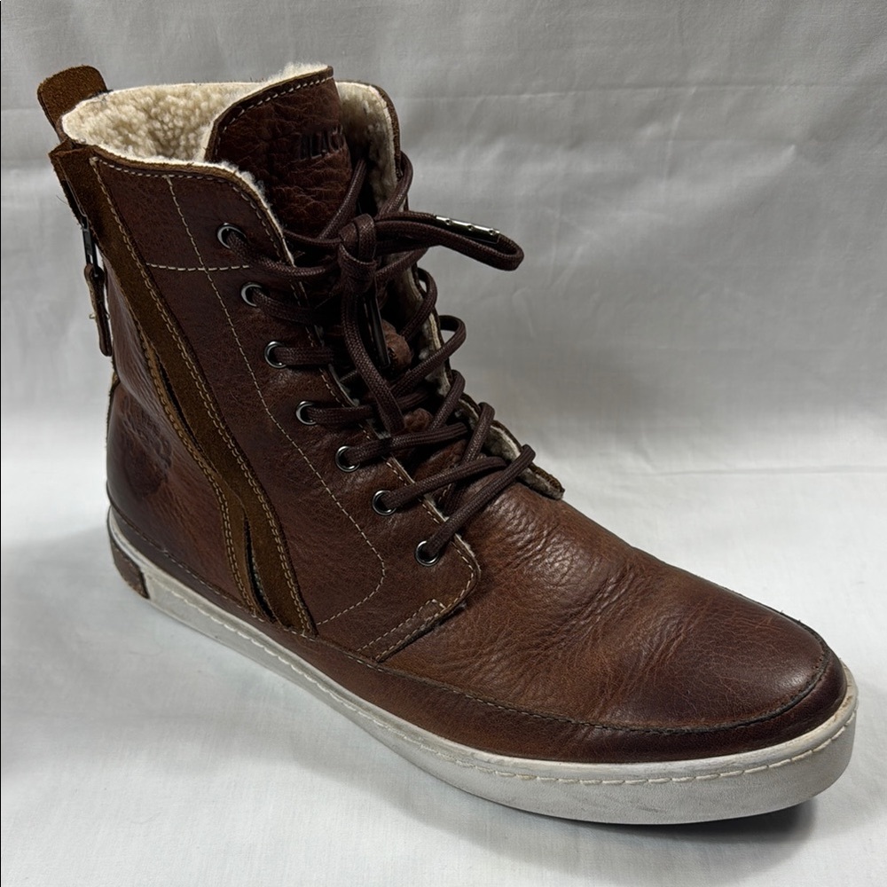 Blackstone GM-05 Men's Brown Leather High-Top Boots